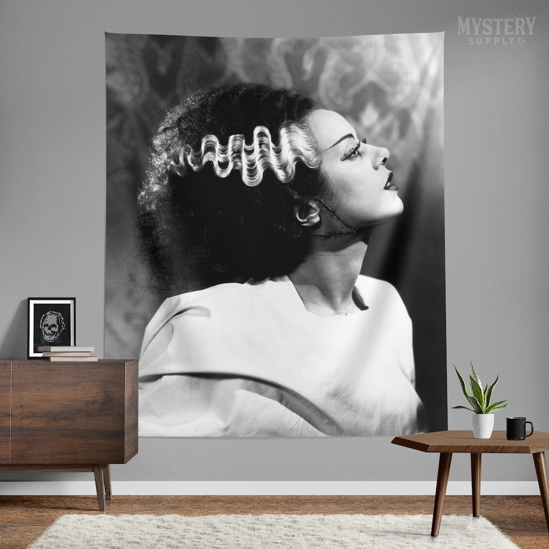Bride of Frankenstein Vintage Horror Movie Monster Photo Tapestry ...