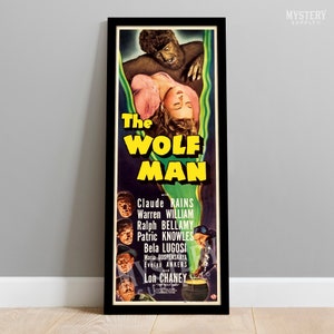 The Wolf Man 1941 Vintage Horror Werewolf Monster Movie Poster / Wall Decor Art Print #57