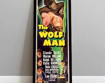 The Wolf Man 1941 Vintage Horror Werewolf Monster Movie Poster / Wall Decor Art Print