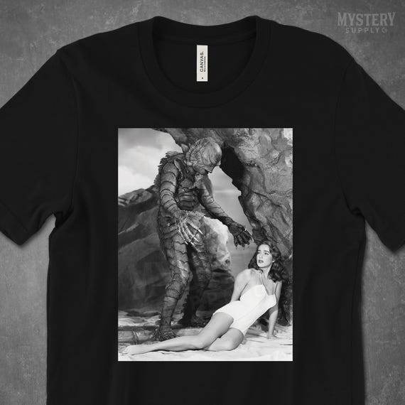 Creature From the Black Lagoon Vintage Horror Movie Swimsuit Photo Men's Women's Unisex T-shirt / Halloween Shirt / Horror Tshirt