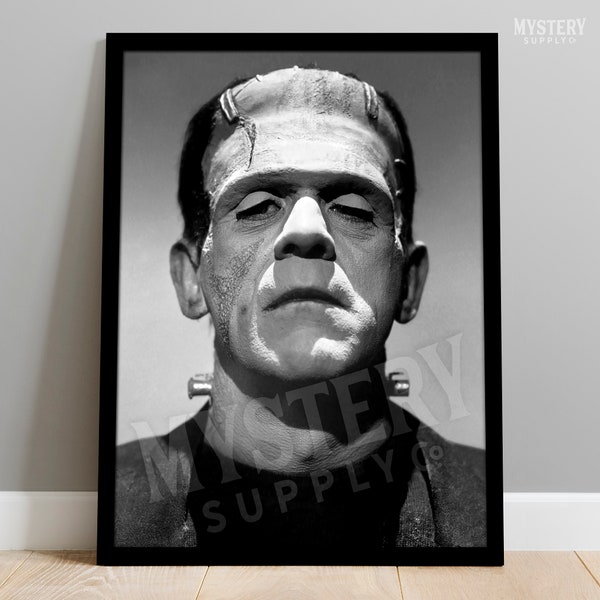 Frankenstein 1931 Vintage Horror Movie Monster Photo Poster / Wall Decor Art Print / Halloween Decor / Horror Decor