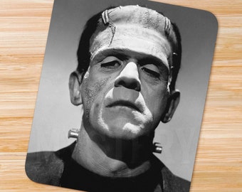 Frankenstein 1931 Vintage Horror Movie Monster Photo Mousepad / Office Decor / Desk Accessories / Horror Art