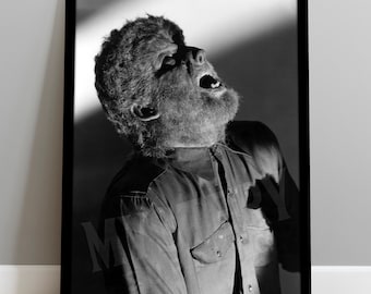 The Wolf Man Vintage Horror Movie Howling Werewolf Photo Poster / Wall Decor Art Print / Horror Decor / Halloween Decor