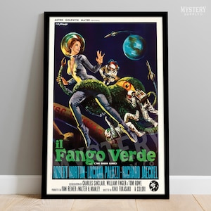 The Green Slime 1969 Vintage Italian &quot;il Fango Verde&quot; Science Fiction Space Martian Alien Movie Poster / Wall Decor Art Print #132