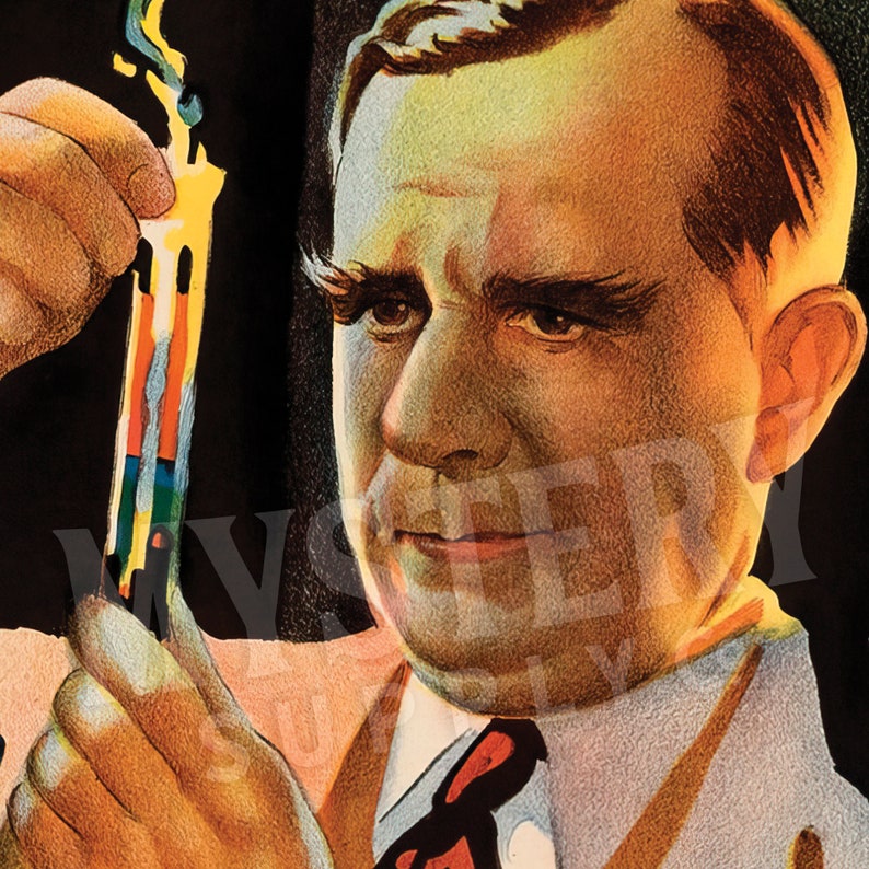 Invisible Man 1933 vintage horror monster H.G. Wells movie poster reproduction from Mystery Supply Co. @mysterysupplyco