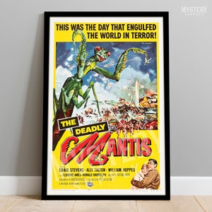 The Deadly Mantis 1957 Vintage Science Fiction Horror Monster Movie Poster / Wall Decor Art Print #65