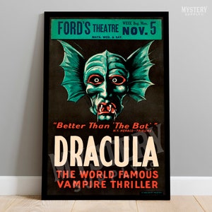 Dracula 1928 Vintage Horror Vampire Monster Movie Poster / Wall Decor Art Print #62