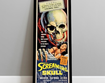 Screaming Skull 1958 Vintage Horror Ghost Skull Monster Movie Poster / Wall Decor Art Print #58