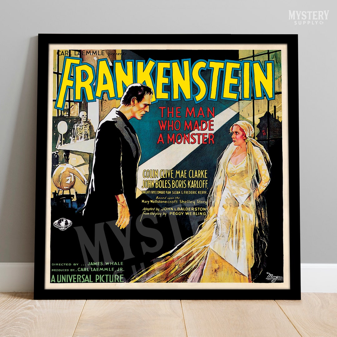 Frankenstein 1931 Vintage Horror Monster Movie Poster / Wall Decor Art ...