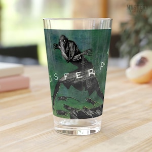 Nosferatu 1921 Vintage Horror Vampire Movie 16oz Pint Glass / Beer Glass / Barware / Glassware / Home Decor / Horror Decor / Horror Gifts