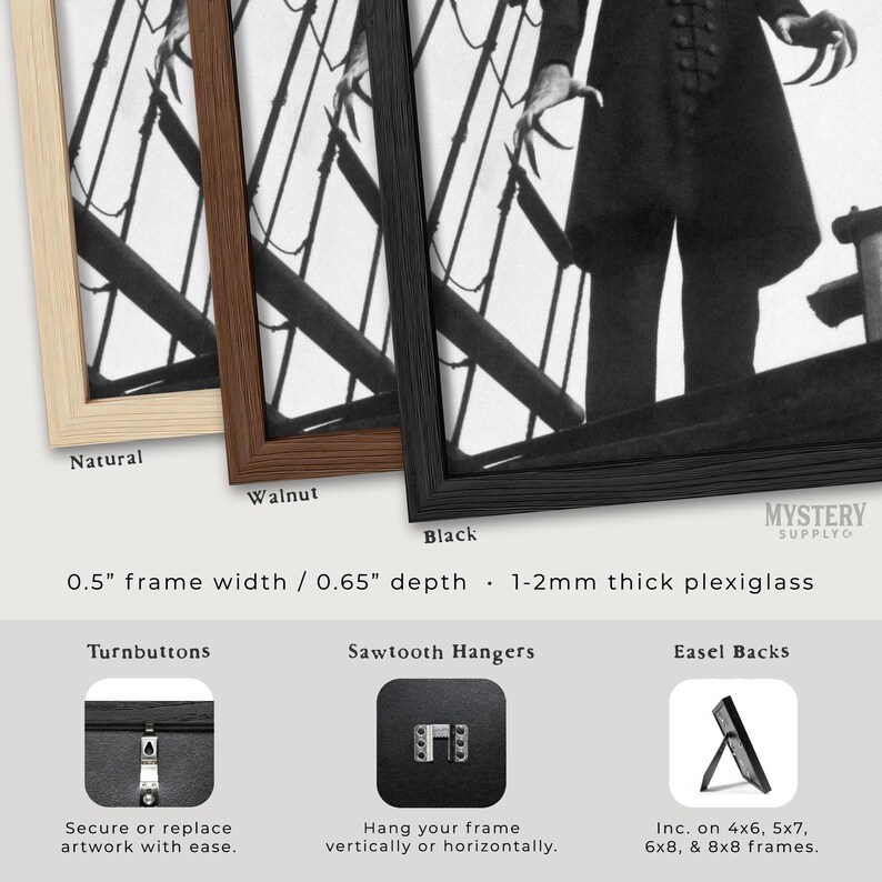 Nosferatu 1922 Vintage Vampire Dracula Horror Movie Photo Poster / Wall Decor Art Print / Horror Decor / Halloween Decor #168 image 3
