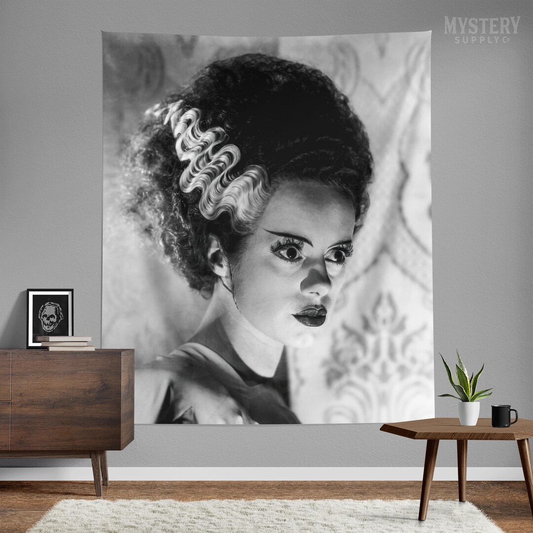 Bride of Frankenstein 1935 Vintage Horror Movie Portrait Wall Tapestry ...