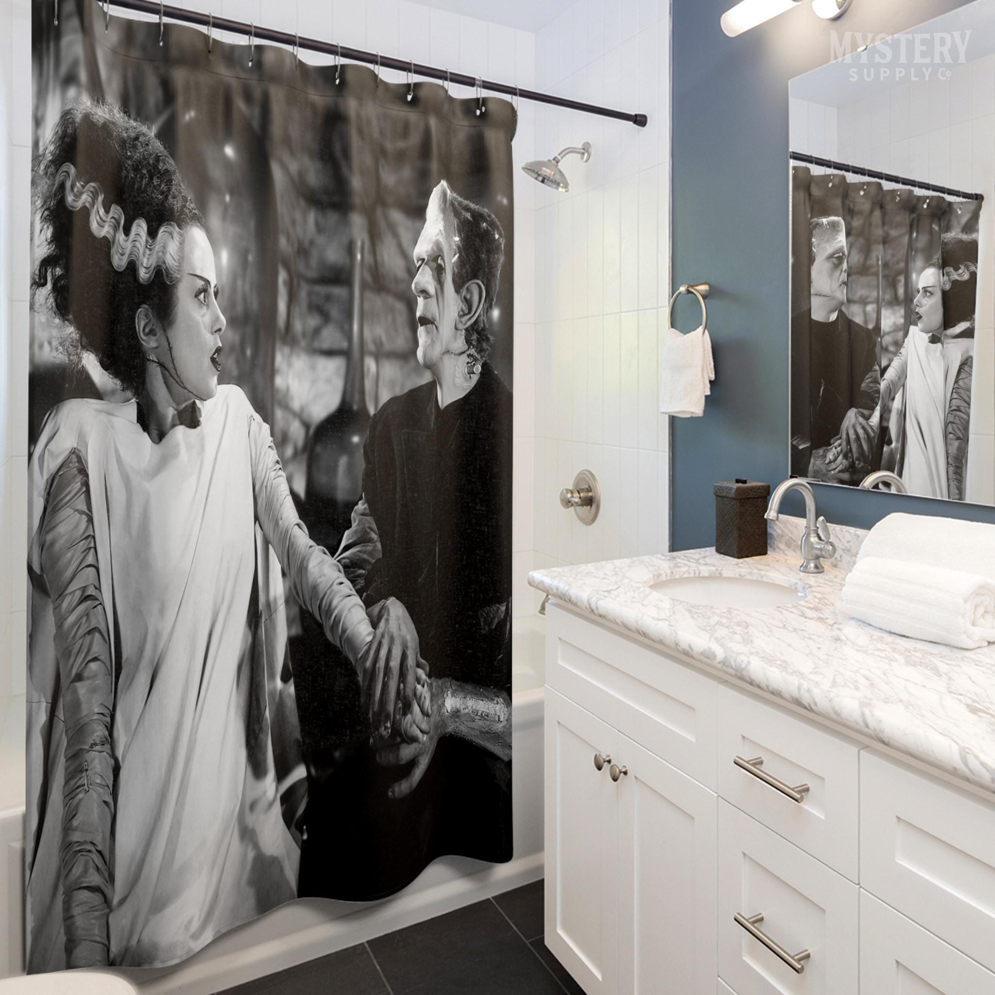 Bride of Frankenstein Couple 1935 Vintage Monster Movie Photo Shower ...