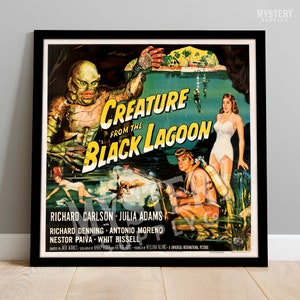 Creature from the Black Lagoon 1954 Vintage Horror Monster Movie Poster / Wall Decor Art Print #36
