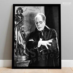Phantom of the Opera 1925 Vintage Horror Movie Classic Lon Chaney Monster Photo Portrait Poster / Wall Decor Art Print #156