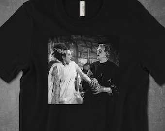 Bride of Frankenstein Couple 1935 Vintage Monster Movie Men's Women's Unisex T-shirt / Halloween Shirt / Horror Tshirt