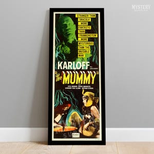 The Mummy Vintage Horror Monster Movie Poster / Wall Decor Art Print / Horror Decor / Halloween Decor / Boris Karloff #206
