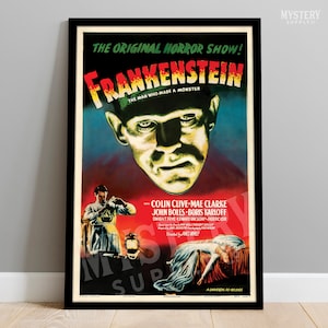 Frankenstein 1947 Vintage Horror Monster Movie Poster / Wall Decor Art Print / Horror Decor / Halloween Decor #75