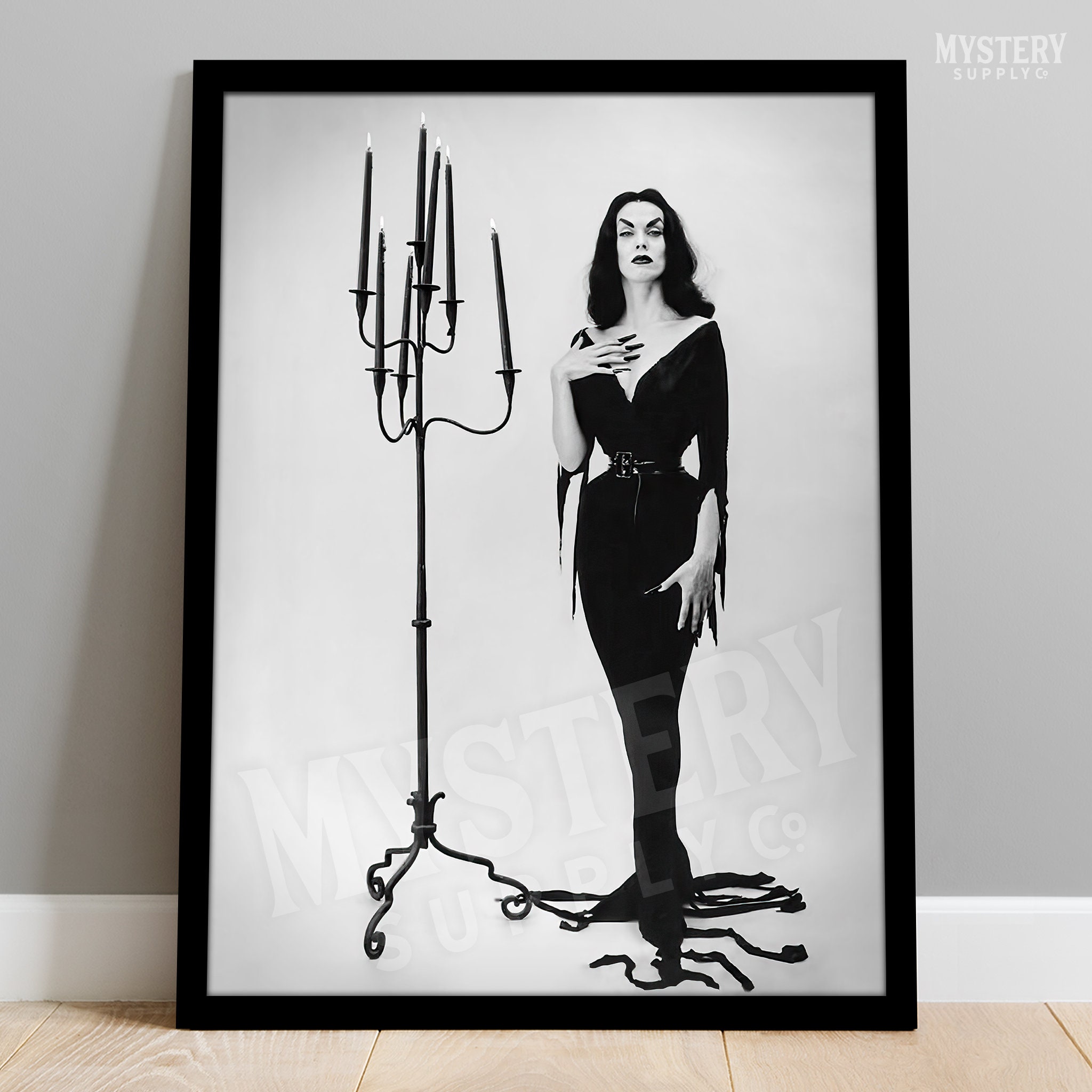 Poster Desenho de Arte Original da Vampira de Cartoon