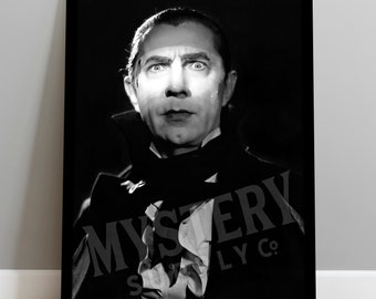 Dracula 1930s Vintage Bela Lugosi Horror Movie (Mark of the Vampire) Monster Photo Poster / Wall Decor Art Print (Black & White) #117