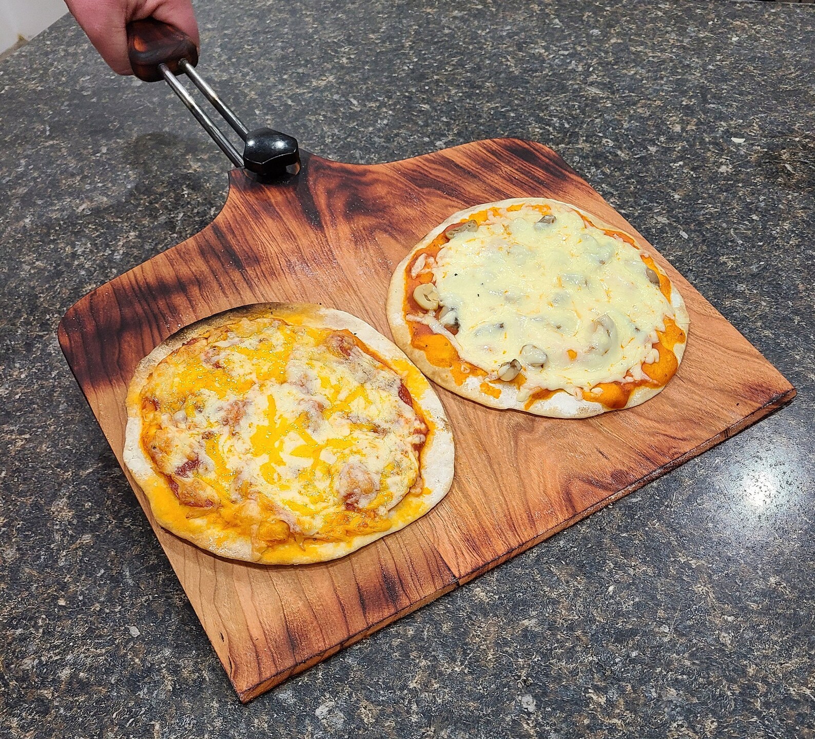 Wood Grilling Pizza Paddle with a Removable Handle Use for Etsy