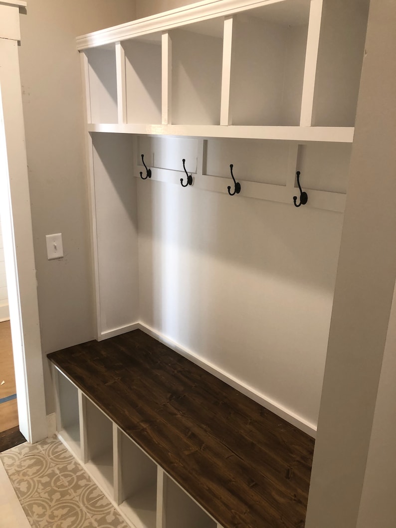 Modern Farmhouse Hall Tree Etsy