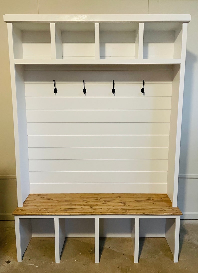 Modern Farmhouse Hall Tree Etsy