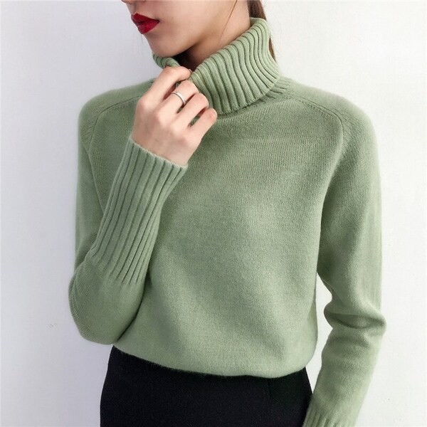 Turtleneck Sweater - Etsy