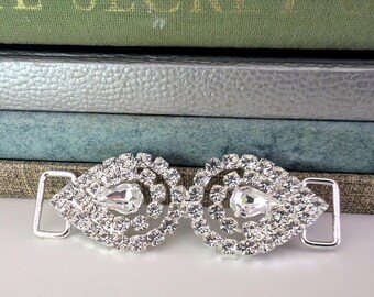 Vintage strass verbindingsstuk
