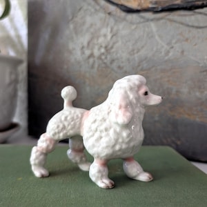 Vintage Pudel Figur | Gebrochen ODER Repariert | Japan