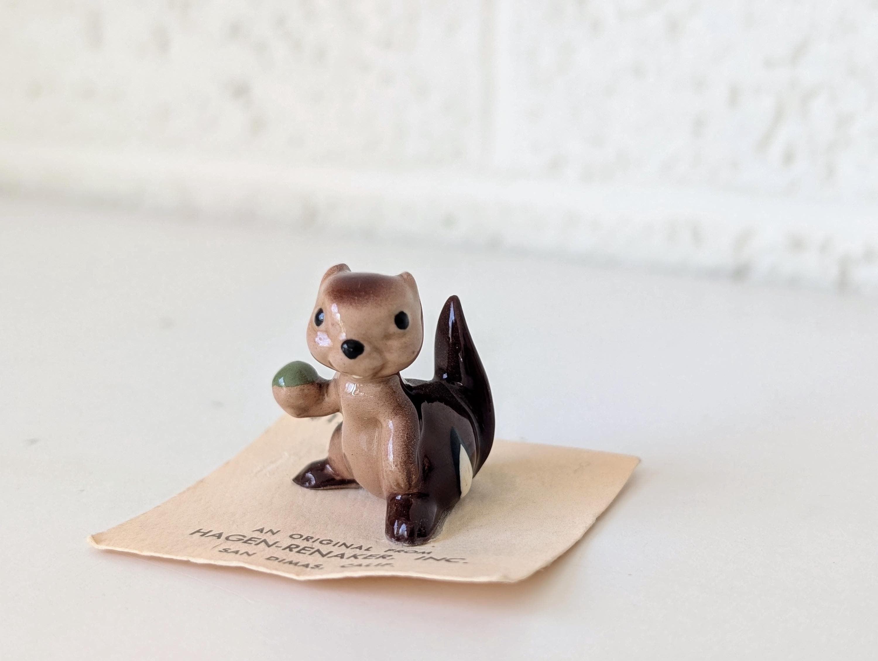 スキーベアー Hagen Renaker Hagen Renaker Forest Animals Squirrel Deer Skunks Chipmunks