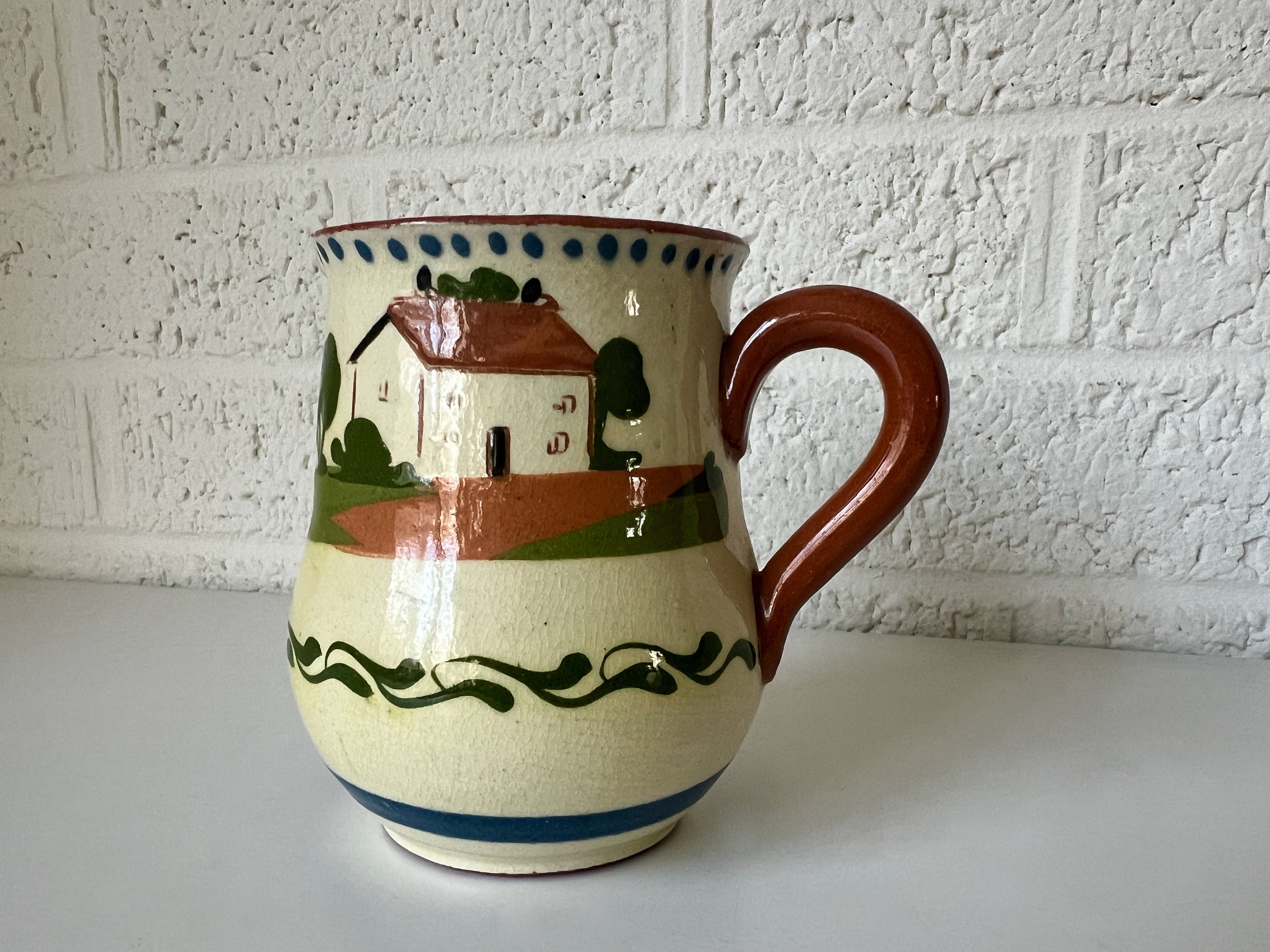 Vintage Torquay Pottery English Creamer | Time and Tide Wait for