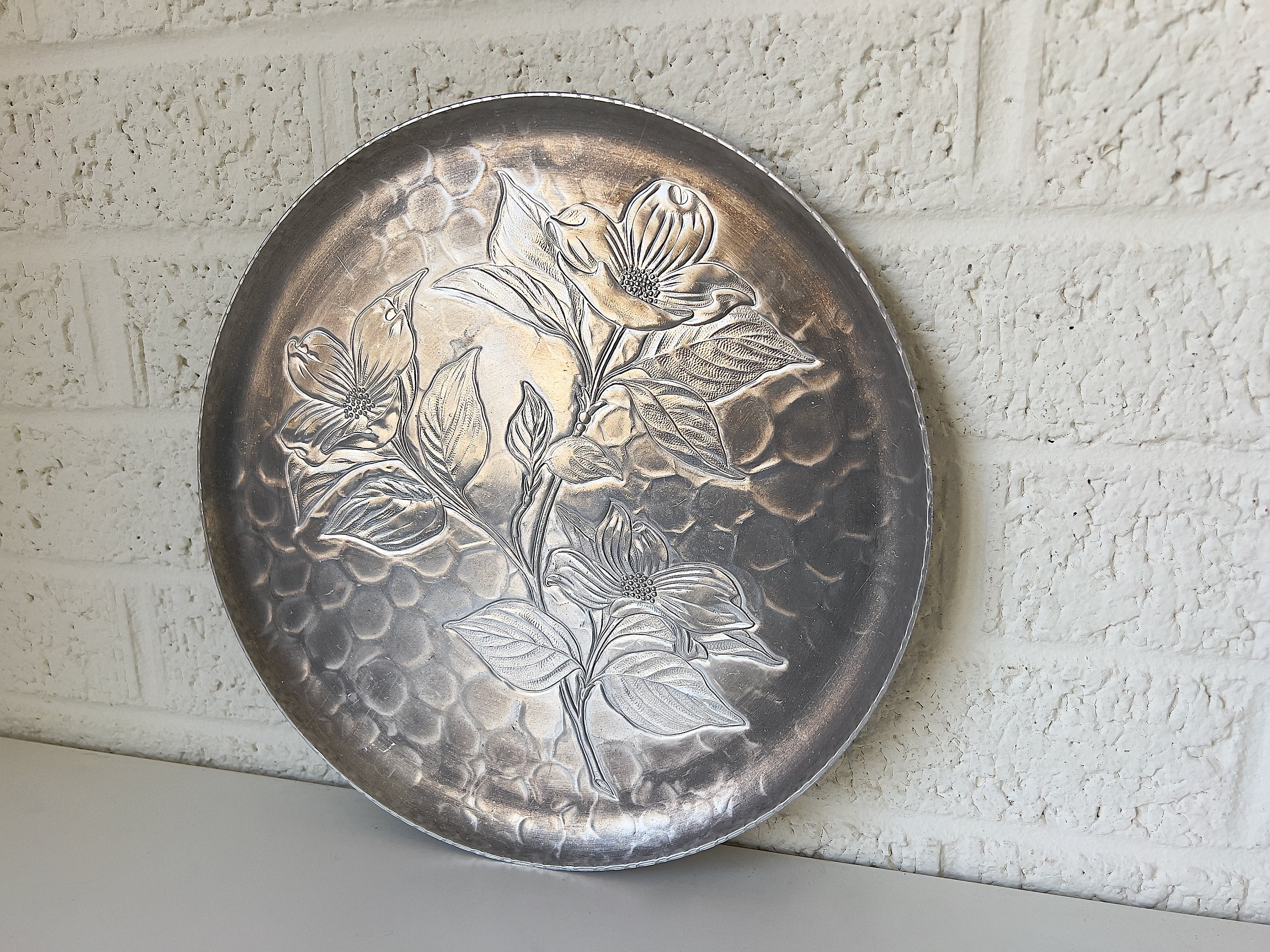 Vintage Stede Pewter 10” Lunch Plate | Serving Tray | Platter