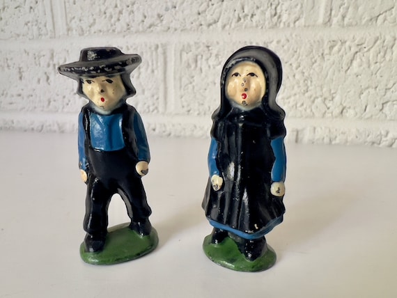 ヴィンテージ アーミッシュの男性と女性のフィギュア - Etsy 日本