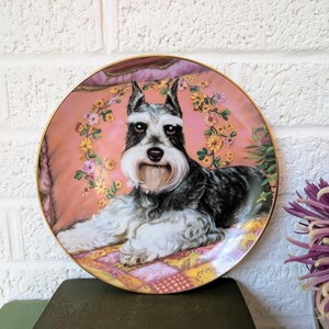Vintage Miniature Schnauzers Dog | Bedside Buddy | Danbury Mint
