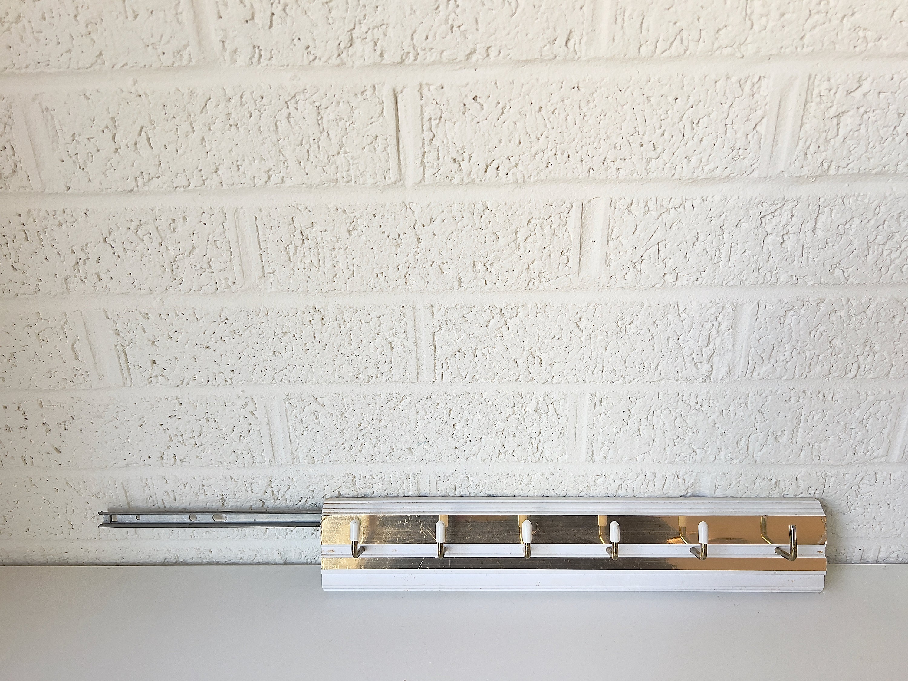 Sliding Hook Rack Vintage Sliding Hook Rack for Organization | Key Hook | Hat Rack ...