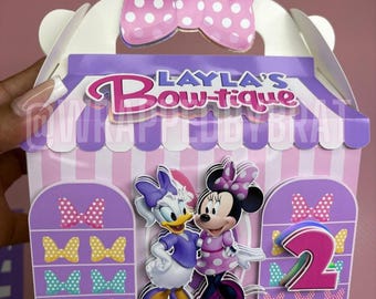 Cajas transparentes 3D con forma de tejado a dos aguas de Girl Mouse Bowtique