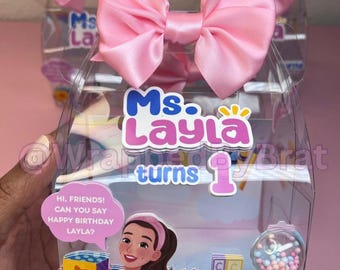Cajas transparentes a dos aguas con agitador 3D de chicle