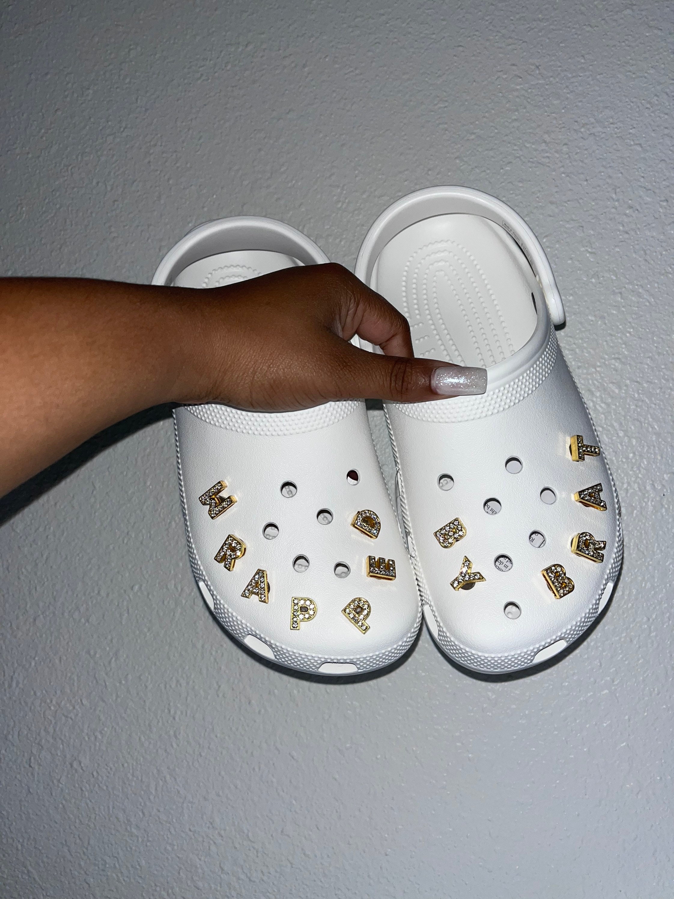 Crocs with sales letters