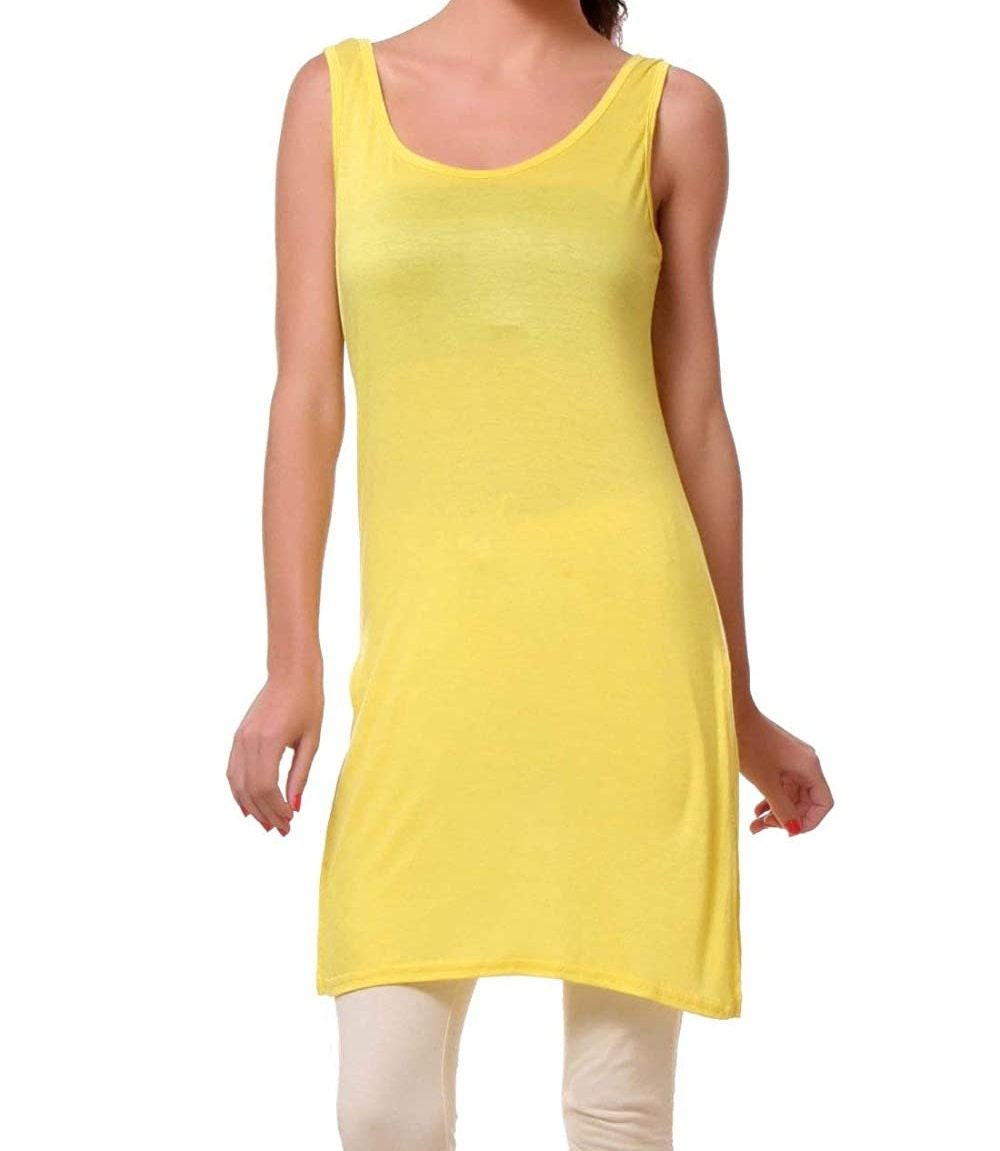 Yellow slip for store under dress