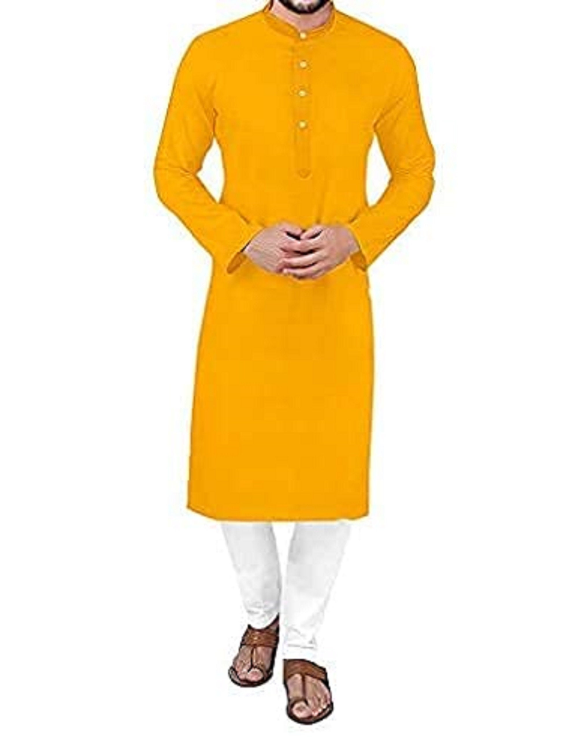 Cotton Kurta Pajama Setmen's Solid 