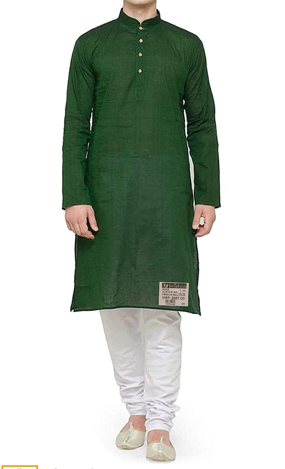 green kurta pajama