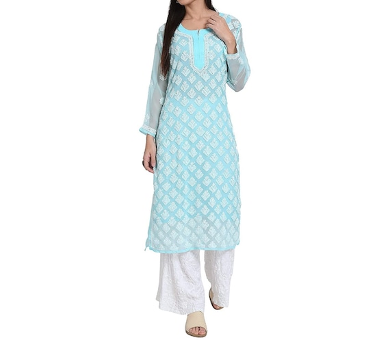 Kurtis with white clearance palazzo
