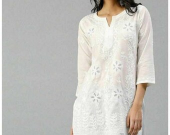 white kurtis for girls