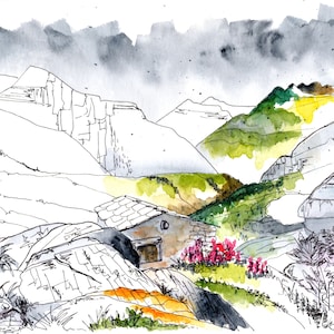 Carte postale - Bergerie de montagne
