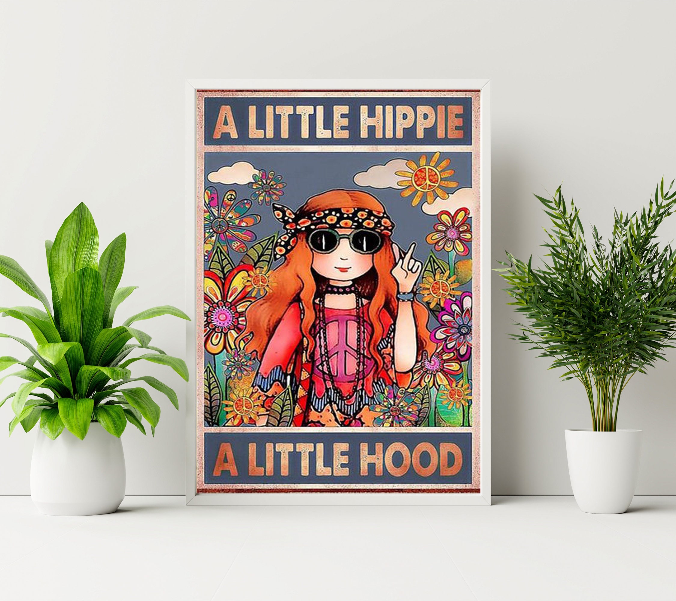 Hippie a little hippie poster a little hood poster Etsy
