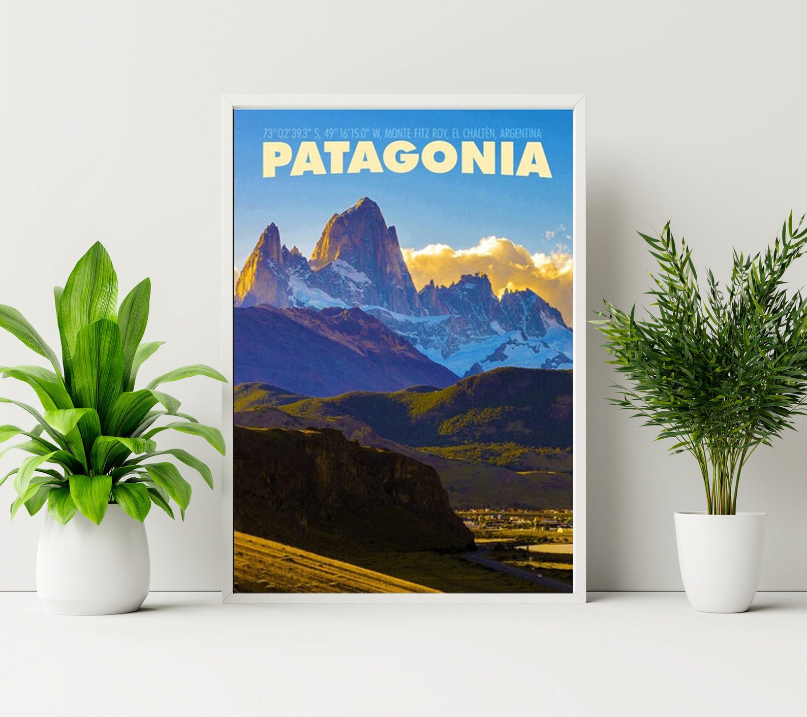Vintage Style Patagonia Travel Poster - Etsy