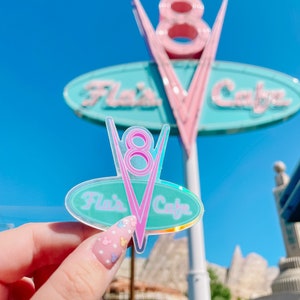 Flo’s V8 cafe sticker | carsland sticker