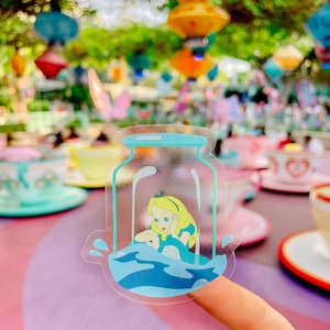 Alice in Wonderland sticker | Alice in a bottle sticker | Disney sticker