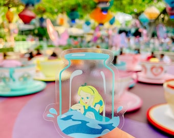 Alice in Wonderland sticker | Alice in a bottle sticker | Disney sticker